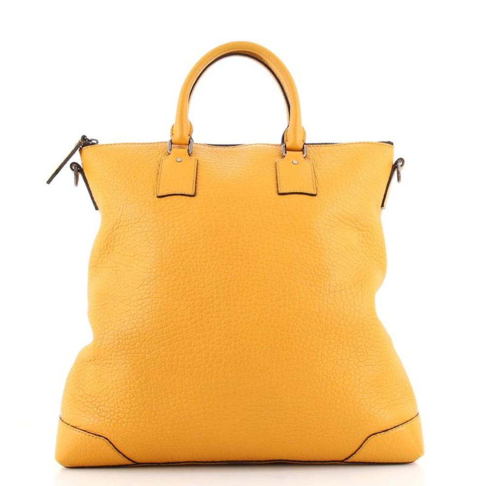 Burberry large Yellow Pebble Leather Tote Bag - Picture 4 of 13